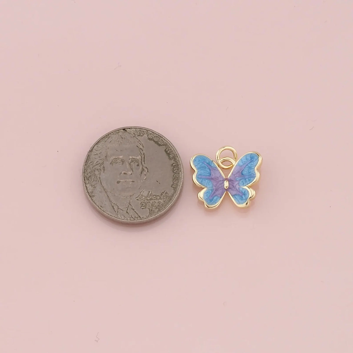 SWIRL BUTTERFLY CHARM