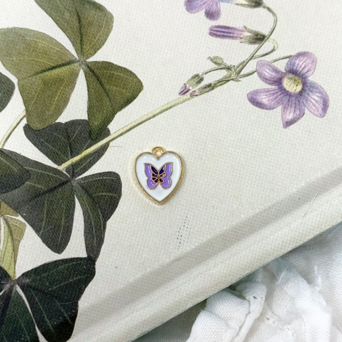 BUTTERFLY HEART CHARM