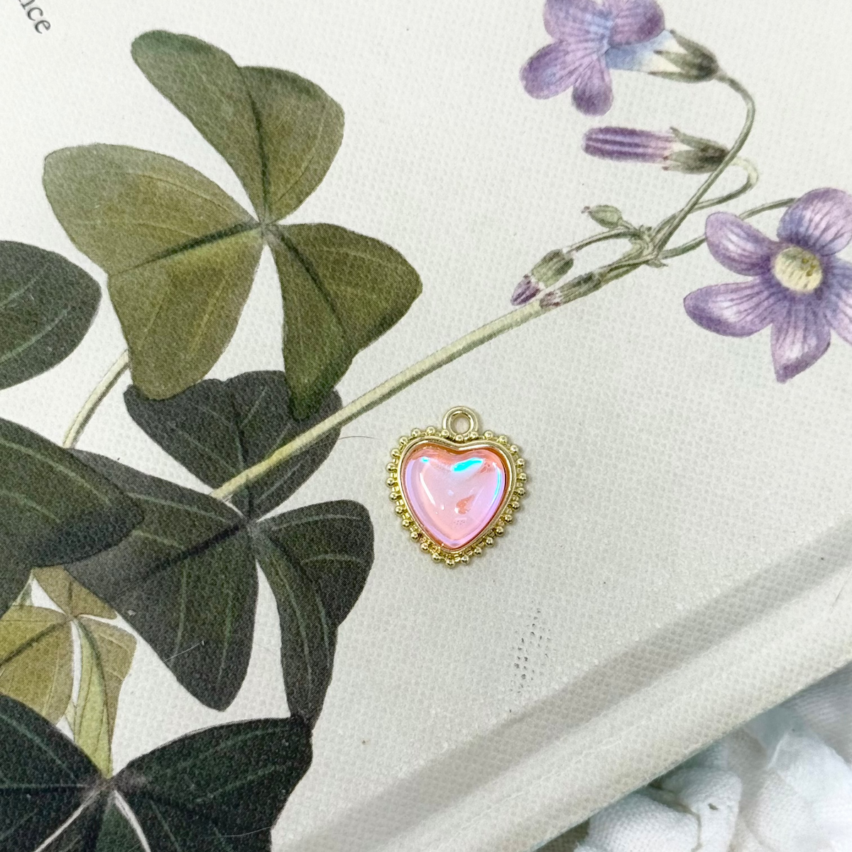 ROSEY HEART CHARM