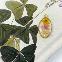 PRESSED FLOWER CHARM