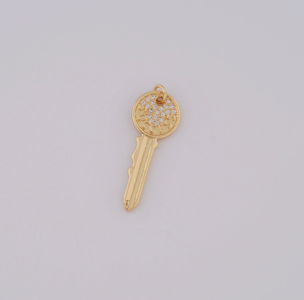 GOLD "SUCCESS"  KEY CHARM