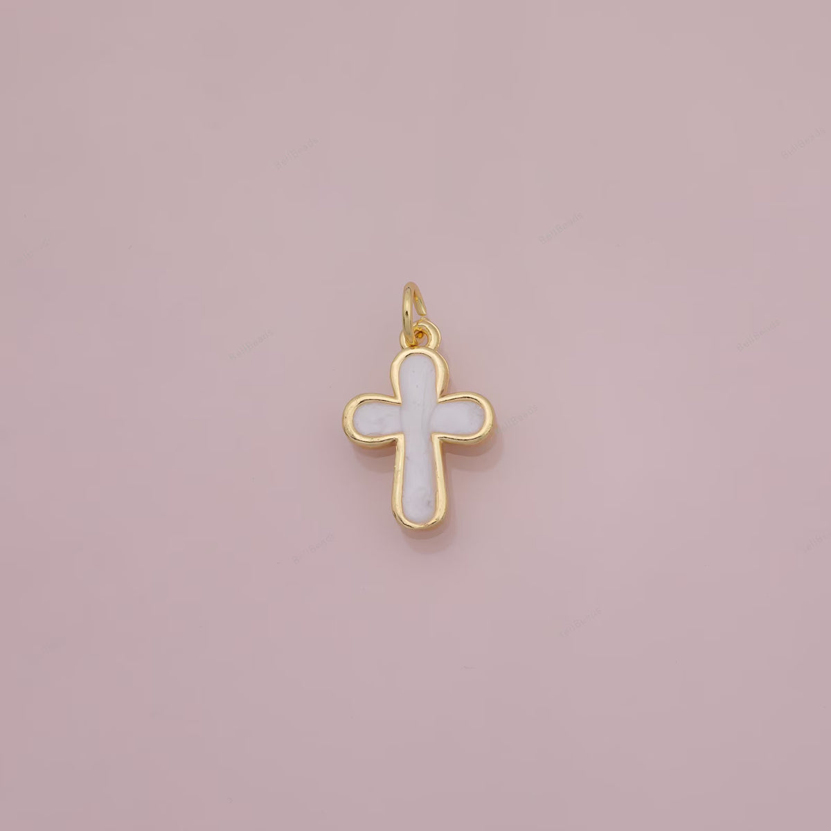 PEARL CROSS CHARM