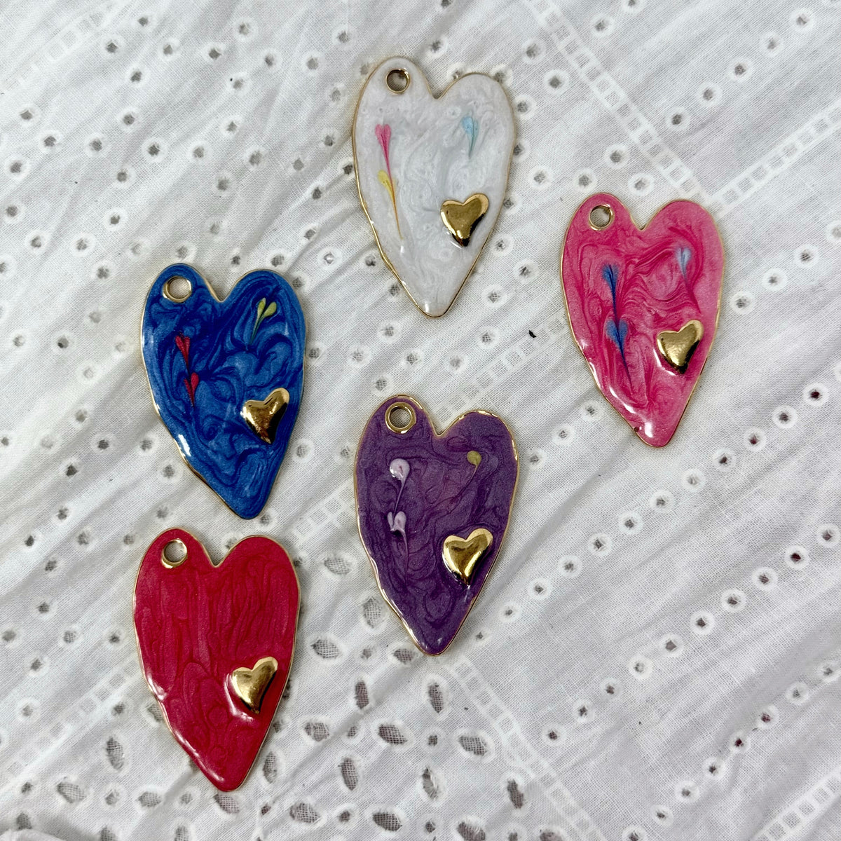 ART HEART CHARM