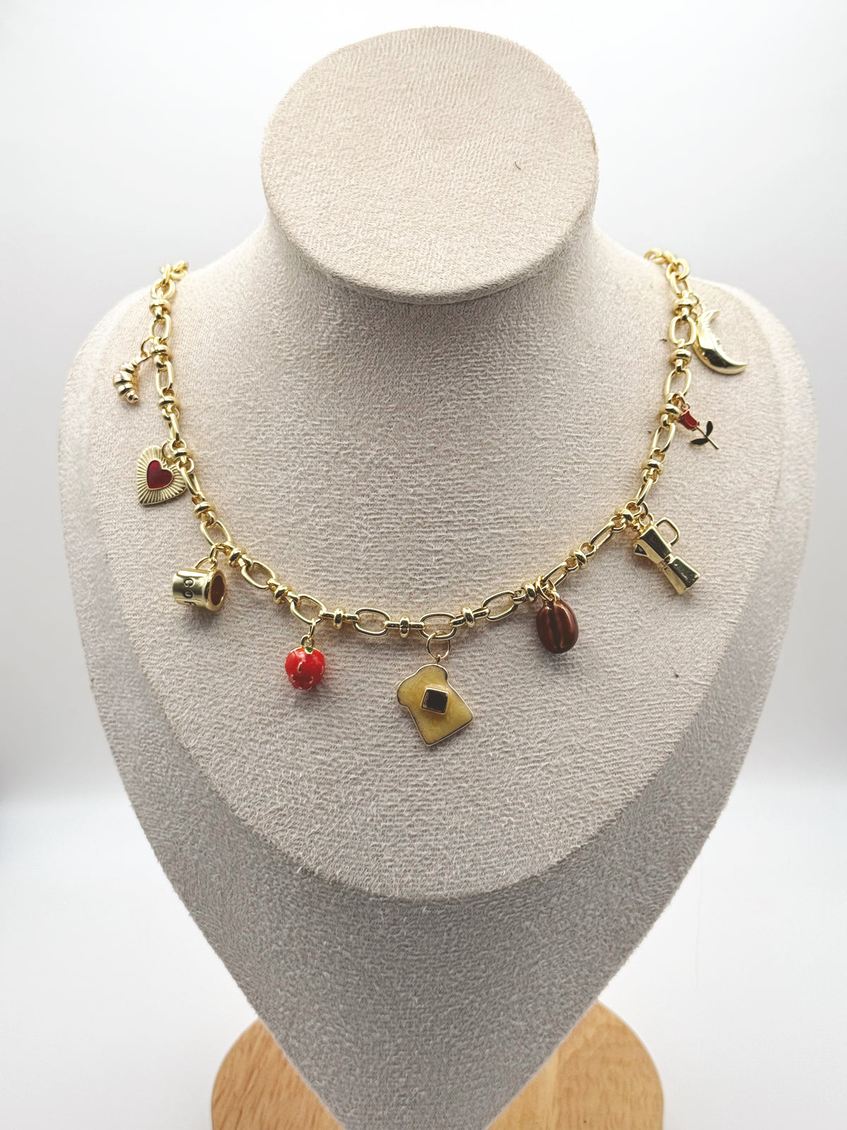 BREAKFAST IN BED CHARM NECKLACE