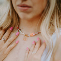 Jillie Bear Necklace Apricot 'Pre Order'